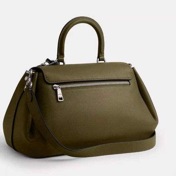 COACH SLOUCHY ROGUE TOP HANDLE BAG OLIVE - VERY RARE - Picture 15 of 16